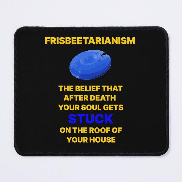 Item preview, FRISBEETARIANISM PHILOSOPHY FUNNY HUMOUR designed and sold by Marni Scofidio Desi9ns.