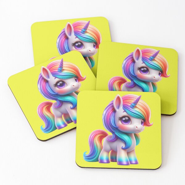 Item preview, Cute happy rainbow unicorn - an expression of magic and joy No. 23 designed and sold by Nathalymx.
