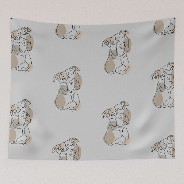 Item preview, Black Pit Bull One Line designed and sold by hemp3x.