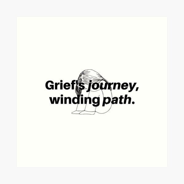 Item preview, Grief's journey, winding path. designed and sold by Bananobanini.