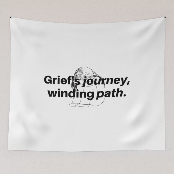 Item preview, Grief's journey, winding path. designed and sold by Bananobanini.