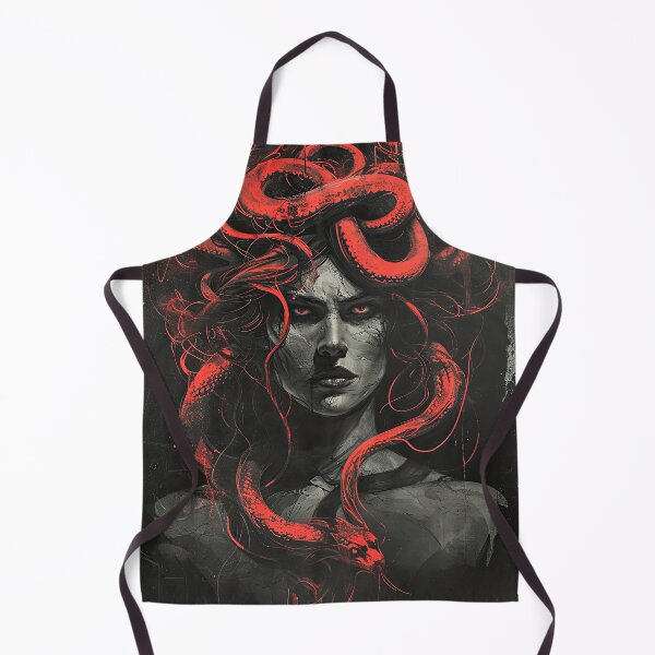 Item preview, Red Medusa Illustration designed and sold by OccultDreams.