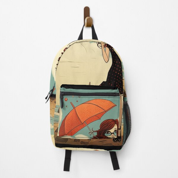 Item preview, Romantic Red Hair Girl With Umbrella designed and sold by CoolMantras.