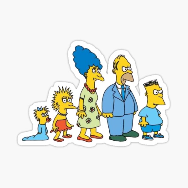 90s Simpsons Stickers for Sale