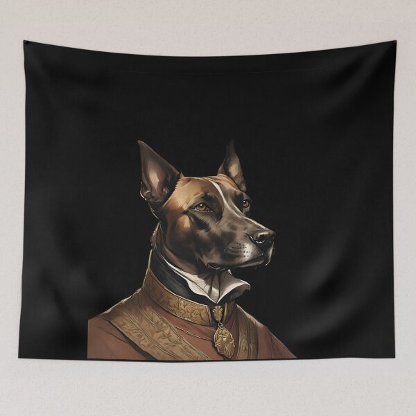 Item preview, Regal Canine Timeless Dog Portrait in Earthy Tones designed and sold by ChicTrendz.