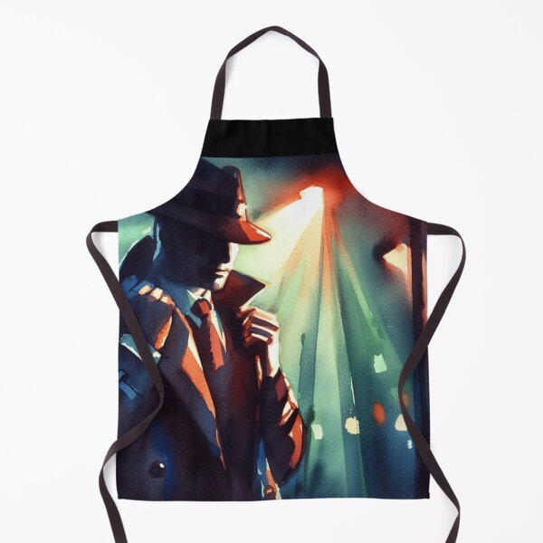 Item preview, Noir Vintage Shadowed Detective [Watercolor] designed and sold by RESToRAPTOR.