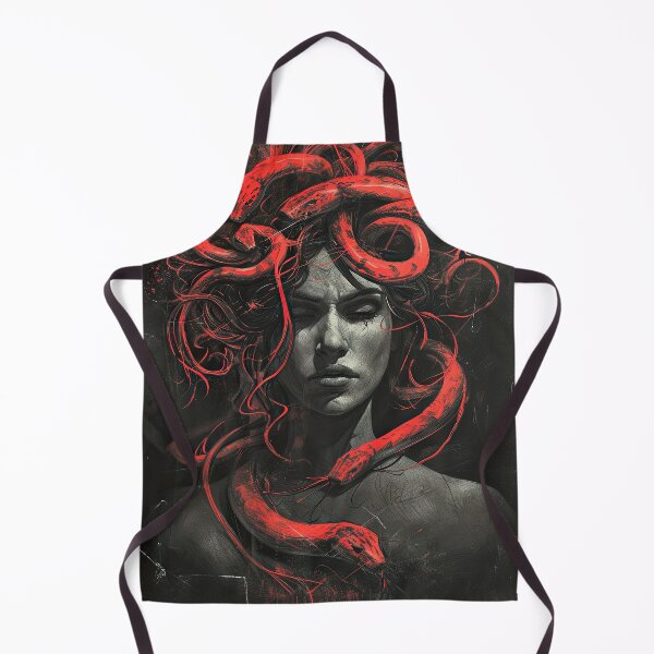 Item preview, Red Medusa Illustration (Variation) designed and sold by OccultDreams.