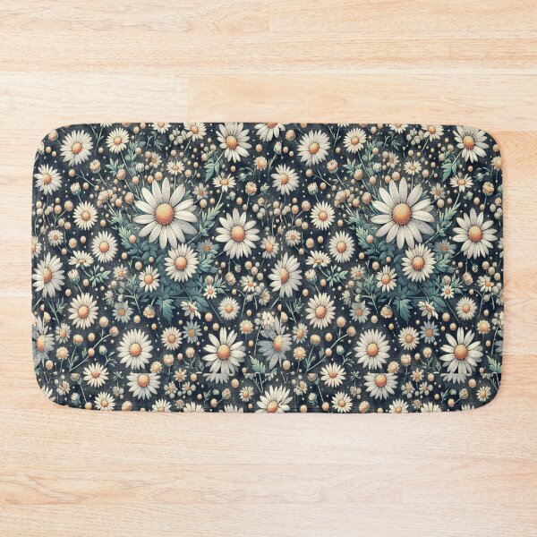 Item preview, Tiny Minimal Daisy Flowers ; Floral Pattern designed and sold by PatternInArt.