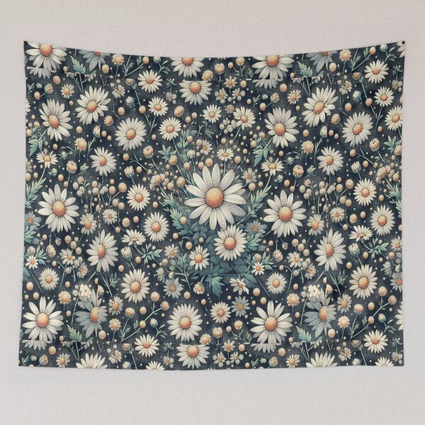 Item preview, Tiny Minimal Daisy Flowers ; Floral Pattern designed and sold by PatternInArt.