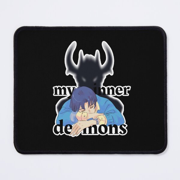 Item preview, My Inner Demons | Cute Anime Boy with Demon Shadow designed and sold by Kimochi-Shop.