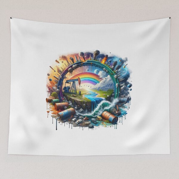 Item preview, Eco Revolution: From Industrial Grunge to Renewable Hope designed and sold by Pixel Dome.