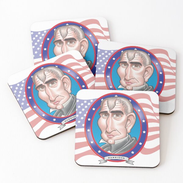 Item preview, William Henry Harrison Caricature designed and sold by FunFaces.