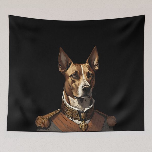 Item preview, Regal Canine Elegant Dog Portrait in Earthy Tones designed and sold by ChicTrendz.