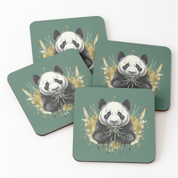 Item preview, Cute Ink Watercolor Splash Panda for Panda Fans designed and sold by SwanAndStone.