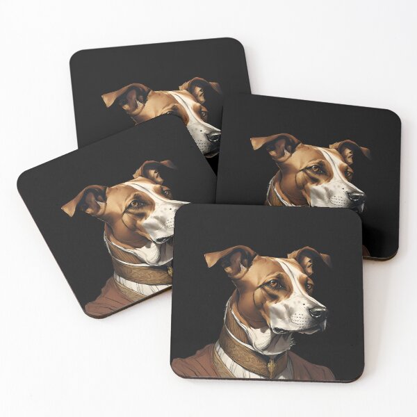 Item preview, Regal Canine Portrait in Earthy Tones designed and sold by ChicTrendz.