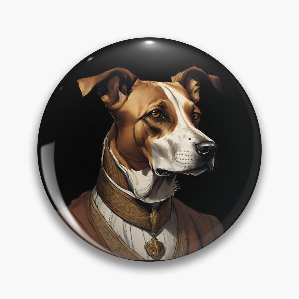 Item preview, Regal Canine Portrait in Earthy Tones designed and sold by ChicTrendz.