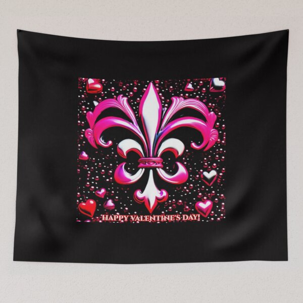 Artikelvorschau, Alles Gute zum Valentinstag Fleur De Lis Design entworfen und verkauft von trailsitravel.