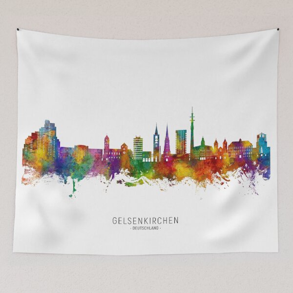 Item preview, Gelsenkirchen Germany Skyline designed and sold by ArtPrints.