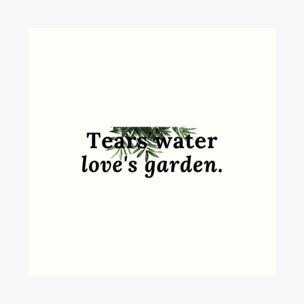 Item preview, Tears water love's garden. designed and sold by Bananobanini.