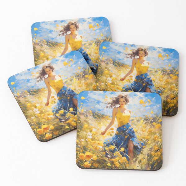 Artikelvorschau, Flowers Lady Triptych 01 entworfen und verkauft von CoolMantras.