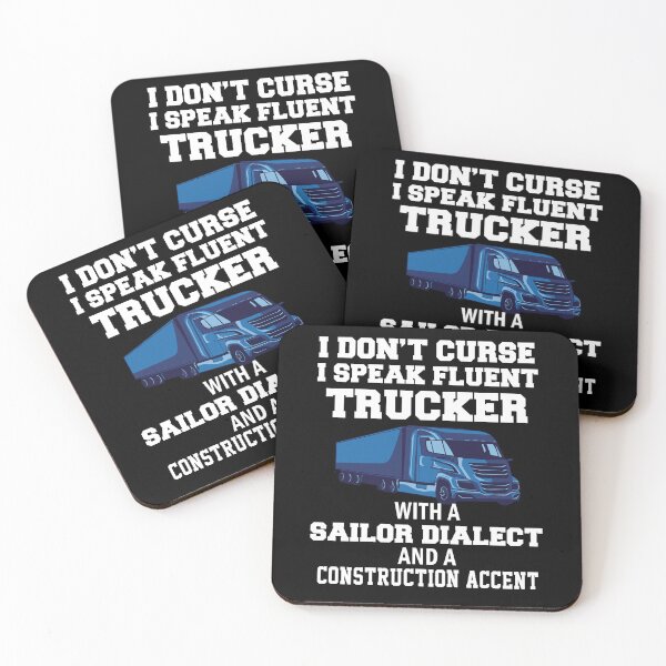 Artikelvorschau, Big Rig Truck Driver, ich verfluche nicht, ich spreche fließend Trucker entworfen und verkauft von fantasticdesign.