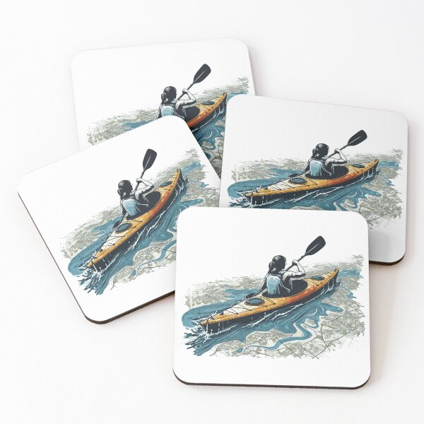 Item preview, Kayak paddler on field trip designed and sold by Kajakfoto.