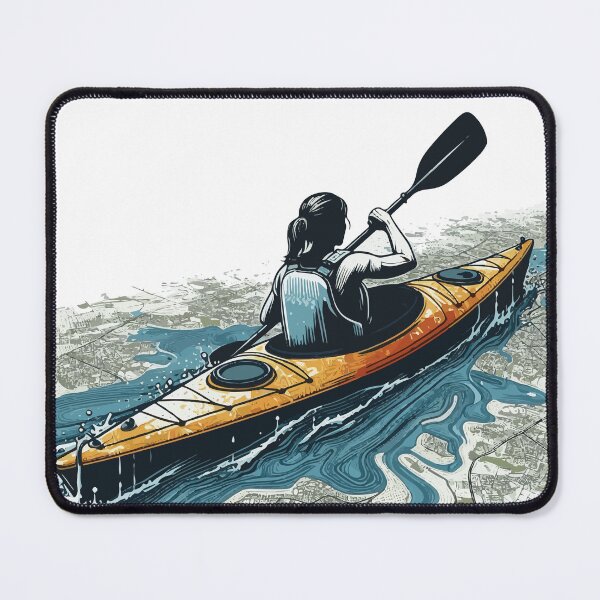 Item preview, Kayak paddler on field trip designed and sold by Kajakfoto.