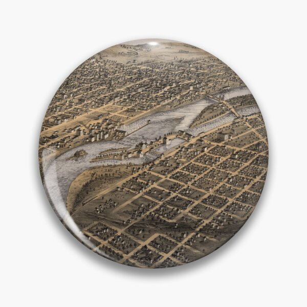 Item preview, Minneapolis and Saint Anthony, Minnesota (1867) designed and sold by allhistory.