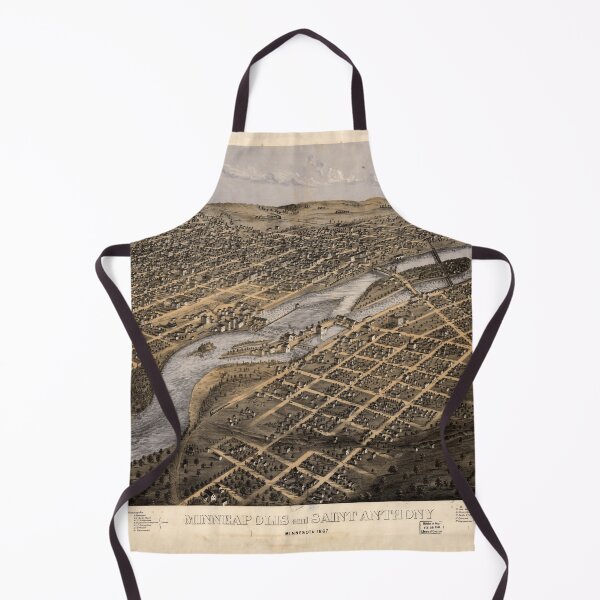 Item preview, Minneapolis and Saint Anthony, Minnesota (1867) designed and sold by allhistory.
