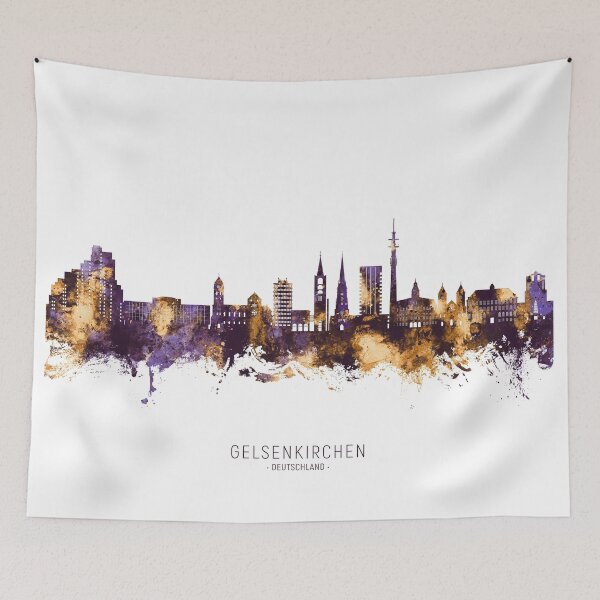 Item preview, Gelsenkirchen Germany Skyline designed and sold by ArtPrints.