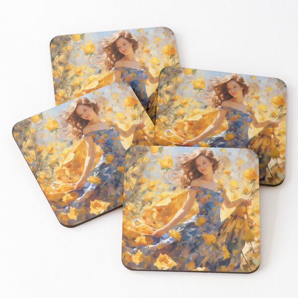 Artikelvorschau, Flowers Lady Triptych 03 entworfen und verkauft von CoolMantras.