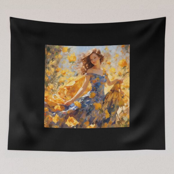 Artikelvorschau, Flowers Lady Triptych 03 entworfen und verkauft von CoolMantras.