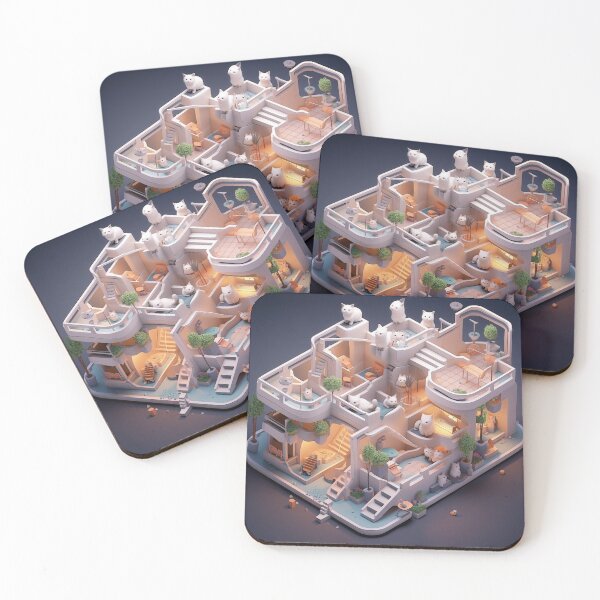 Item preview, Kitty Condo: A Feline's Miniature World designed and sold by WFTan.