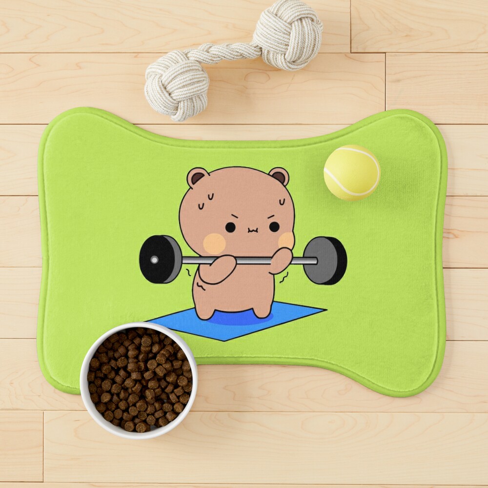 Weight lifting! Athletics Player DuDu Brownie Bear❤️ Art Board Print for  Sale by Pandety