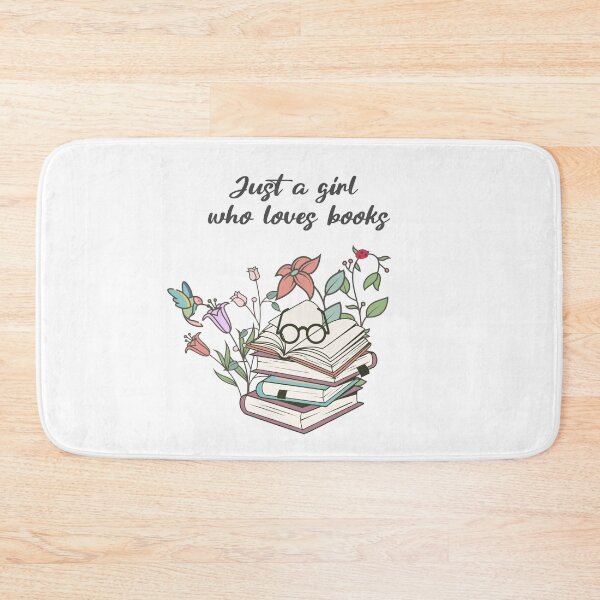 Item preview, Just a girl who loves books designed and sold by IvyLoveArt.