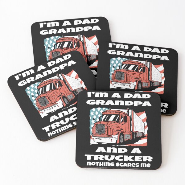 Item preview, Big Rig Truck Driver, I’m A Dad Grandpa And A Trucker Nothing Scares Me designed and sold by fantasticdesign.