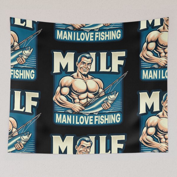 Item preview, Milf: Man I Love Fishing | Funny Meme Quote | Meme designed and sold by AngryBlackDog.