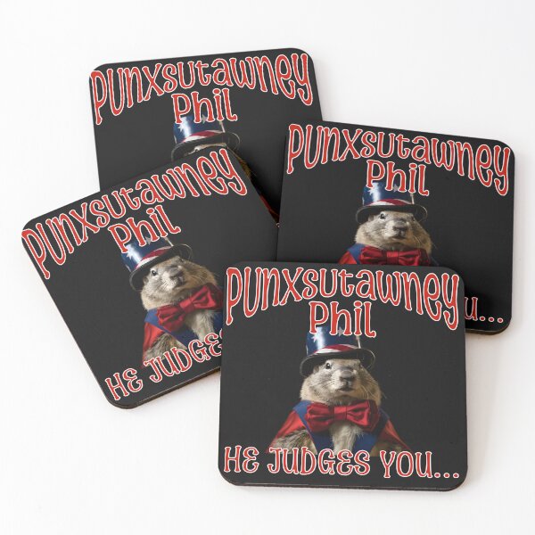 Item preview, He Judges You Punxsutawney Phil Happy Groundhog Day designed and sold by ZeptepiTrends.