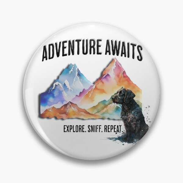 Item preview, Adventure Awaits Explore Sniff Repeat Dog Hiking designed and sold by EllamaeRose.