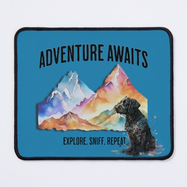 Item preview, Adventure Awaits Explore Sniff Repeat Dog Hiking designed and sold by EllamaeRose.