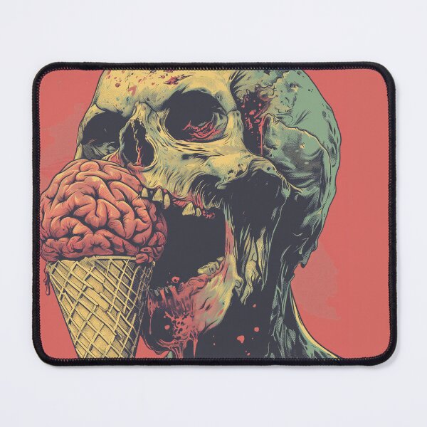 Item preview, Retro Zombie Eating Brain Flavored Icecream designed and sold by PrintShangri-La.
