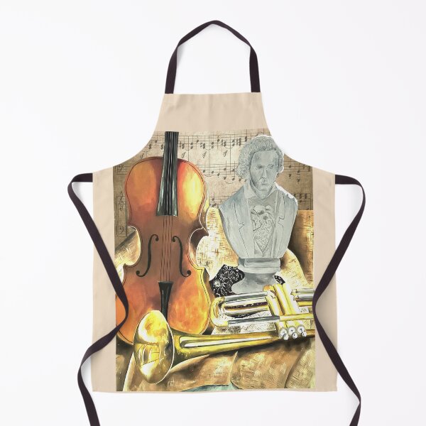Item preview, Vintage Beethoven in musical still life designed and sold by mazarte.