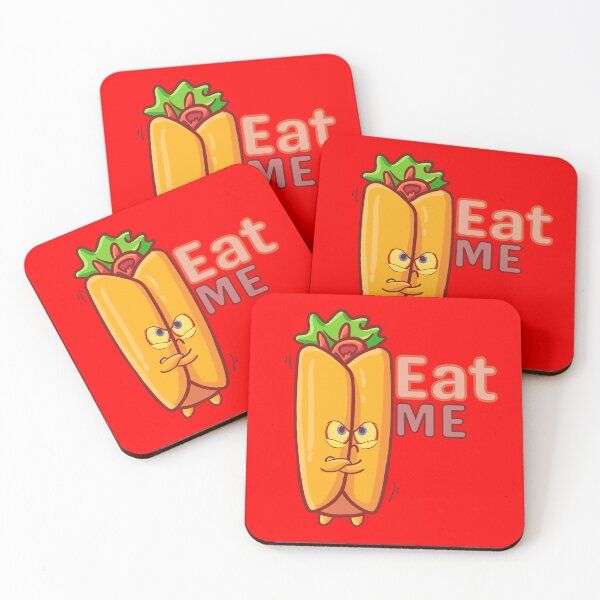 Item preview, Eat Me , Funny Angry Cartoon Burrito designed and sold by theflandonian.