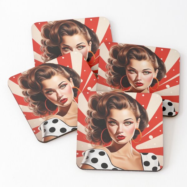 Item preview, Pinup Lady Red Lips designed and sold by CoolMantras.