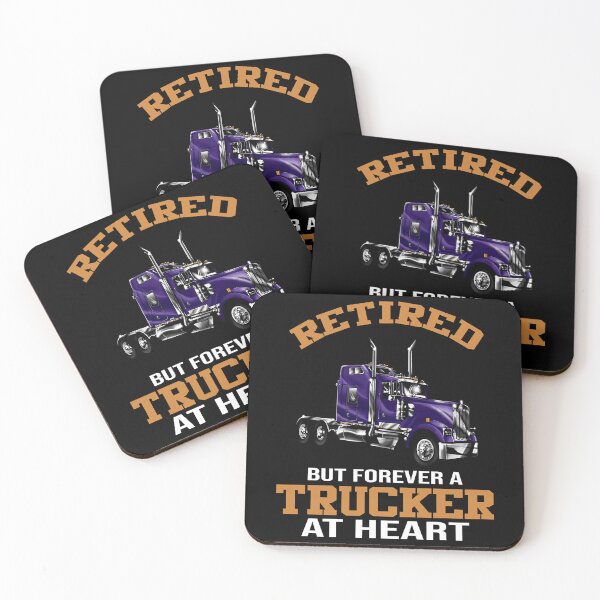 Item preview, Big Rig Truck Driver, Retired But Forever A Trucker At Heart designed and sold by fantasticdesign.