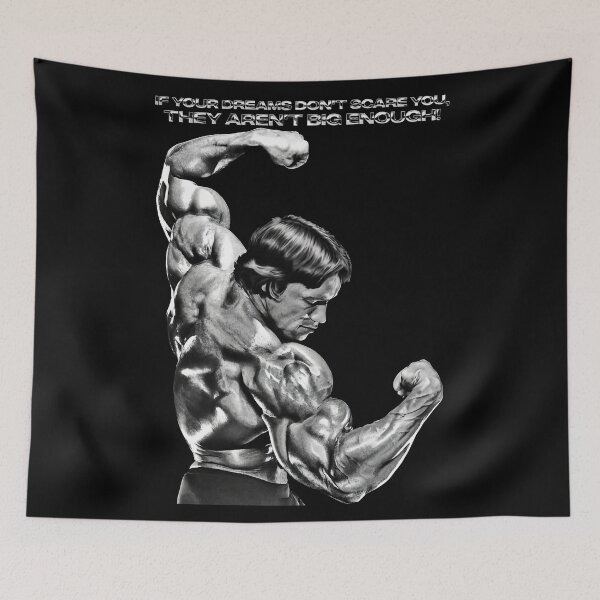 Item preview, Stoic Quote If your dreams don't scare you, they aren't big enough! Muhammad Ali. Arnold Schwarzenegger Fan art designed and sold by HuzaifaNaveedh.
