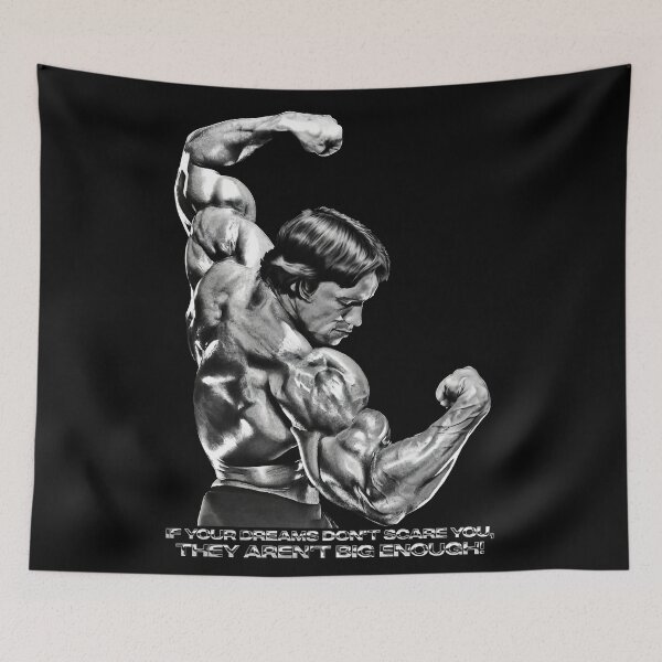 Item preview, Stoic Quote If your dreams don't scare you, they aren't big enough! Muhammad Ali. Arnold Schwarzenegger Fan art designed and sold by HuzaifaNaveedh.