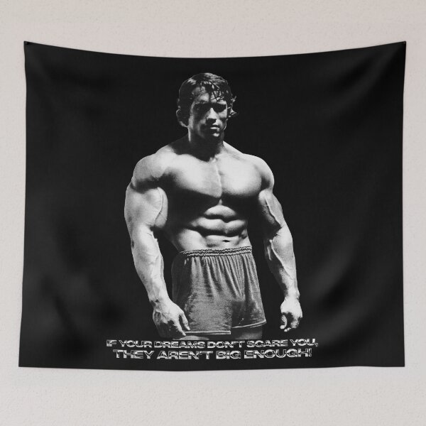 Item preview, Stoic Quote If your dreams don't scare you, they aren't big enough! Muhammad Ali. Arnold Schwarzenegger Fan art designed and sold by HuzaifaNaveedh.