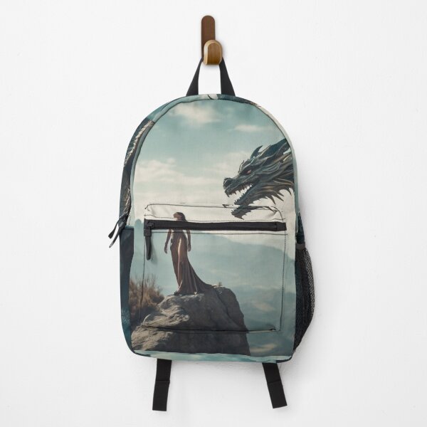 Item preview, Woman and dragon on mountain. designed and sold by oilidesing.