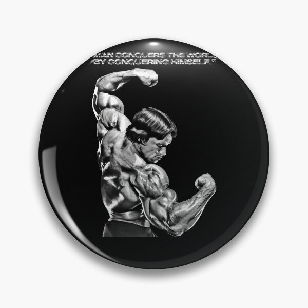 Item preview, Stoic Quote “Man conquers the world by conquering himself.” Arnold Schwarzenegger Fan art designed and sold by HuzaifaNaveedh.